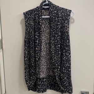 Leopard print vest